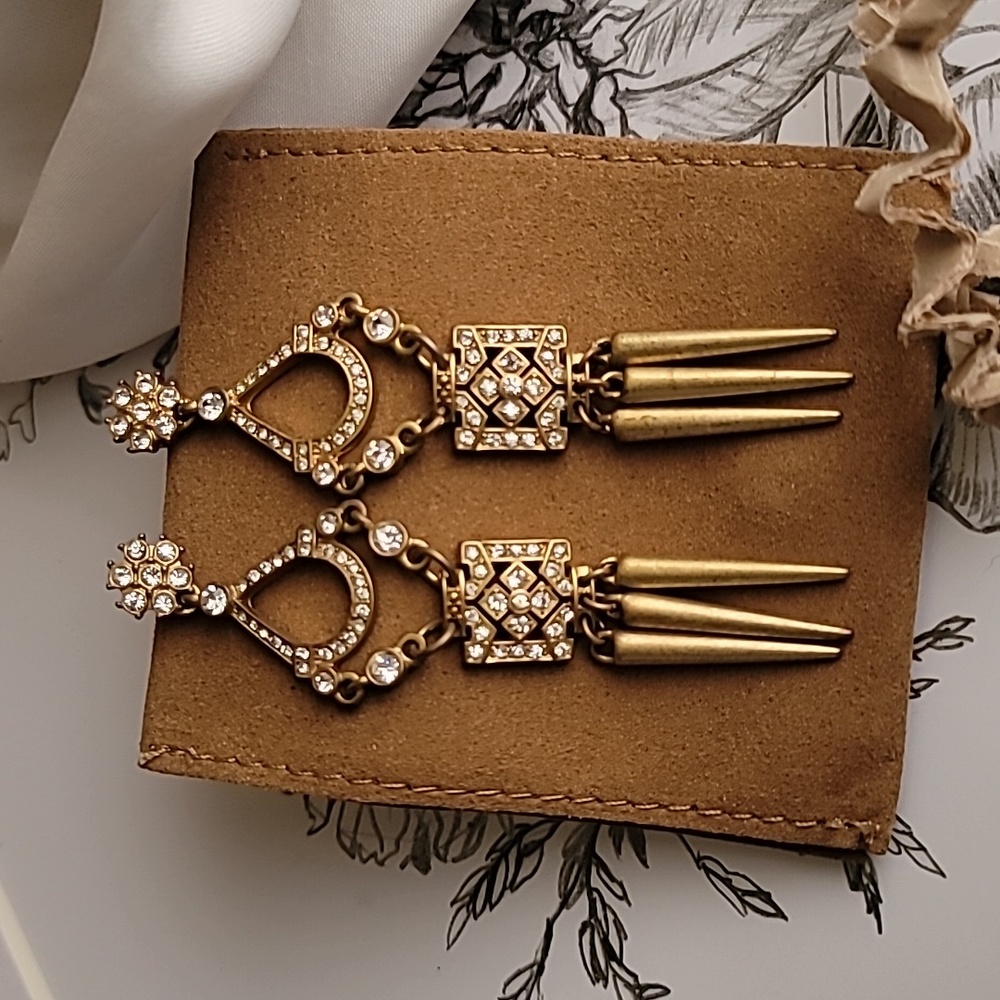 J. CREW  Art Deco Statement Earrings